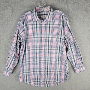 Bullock & Jones Button-Up Shirt Mens Large Multi Plaid Long Sleeve Collar 201109